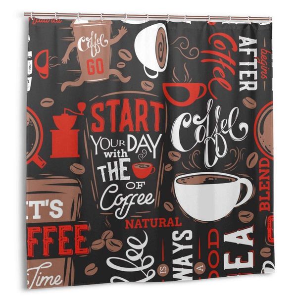 shower curtain,coffee seamless pattern.coffee lettering.vector illustration. bath curtain set with hooks
shower curtain,coffee seamless pattern.coffee lettering.vector illustration. bath curtain set with hooks