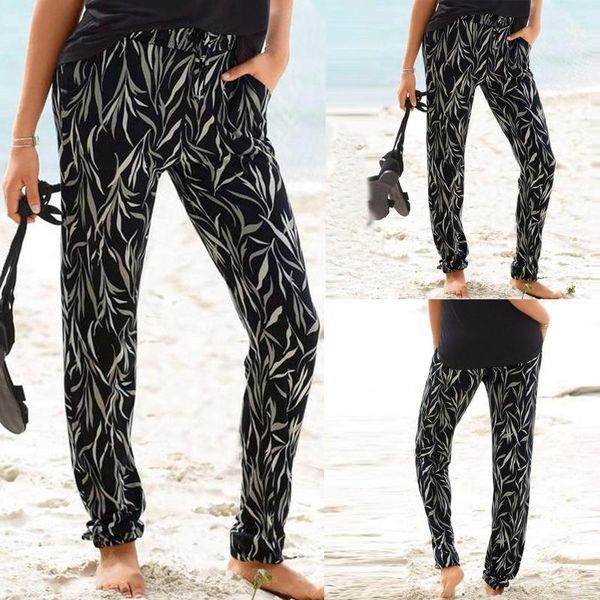 running pants women's print loose casual elastic band sports leisure time trousers solid color pocket, Black;blue
running pants women's print loose casual elastic band sports leisure time trousers solid color pocket, Black;blue