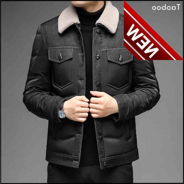 new brand male coat casual fashion down jacket men's winter 2021 with fur collar canada parka clothing, Black
new brand male coat casual fashion down jacket men's winter 2021 with fur collar canada parka clothing, Black