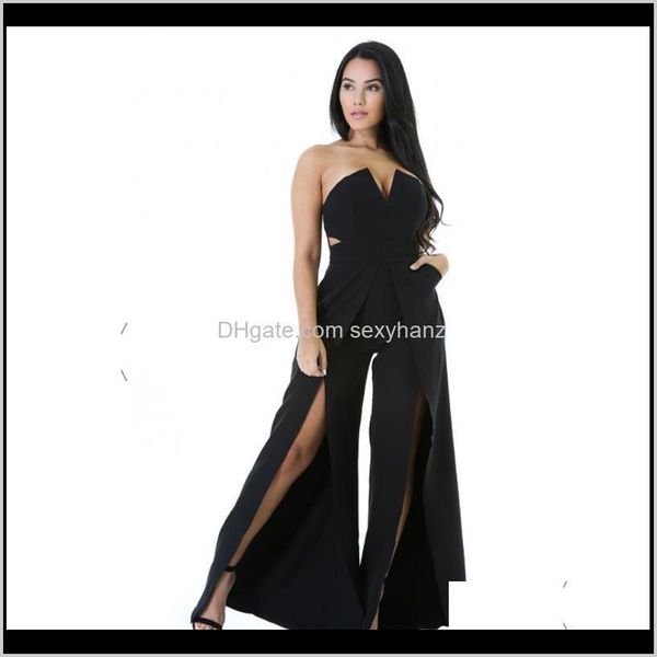 jumpsuits womens clothing apparel drop delivery 2021 v neck backless romper women strap high waist overalls split wide leg summer playsuit p, Black;white
jumpsuits womens clothing apparel drop delivery 2021 v neck backless romper women strap high waist overalls split wide leg summer playsuit p, Black;white