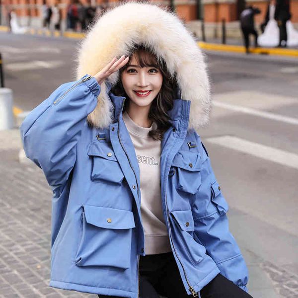 winter women 90% white duck down parka jacket large natural raccoon fur hooded thick loose snow outerwear 210423, Black
winter women 90% white duck down parka jacket large natural raccoon fur hooded thick loose snow outerwear 210423, Black