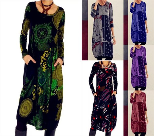casual dresses women 2021 loose floral boho vintage spring winter printed dress full long sleeve cotton pocket party plus sizes, Black;gray
casual dresses women 2021 loose floral boho vintage spring winter printed dress full long sleeve cotton pocket party plus sizes, Black;gray