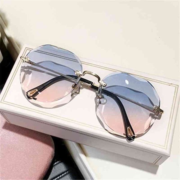 fashion rimless gradient sunglasses women cat eye glasses ocean color diamond cutting lens sunglass lady, White;black
fashion rimless gradient sunglasses women cat eye glasses ocean color diamond cutting lens sunglass lady, White;black