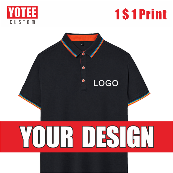 men's polos yotee short-sleeved color collar embroidery logo customized personal company group fashion shirt for men and women, White;black
men's polos yotee short-sleeved color collar embroidery logo customized personal company group fashion shirt for men and women, White;black
