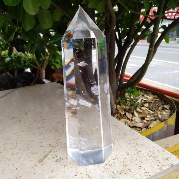 800-1000g rare transparent high temperature white molten crystal obelisk quartz column handmade polished home decoration decorative objects
800-1000g rare transparent high temperature white molten crystal obelisk quartz column handmade polished home decoration decorative objects