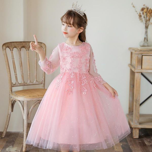girl's dresses applique princess dress for flower girl wedding elegant long sleeve costume 4-14 y kids christmas opening ceremony prom, Red;yellow
girl's dresses applique princess dress for flower girl wedding elegant long sleeve costume 4-14 y kids christmas opening ceremony prom, Red;yellow