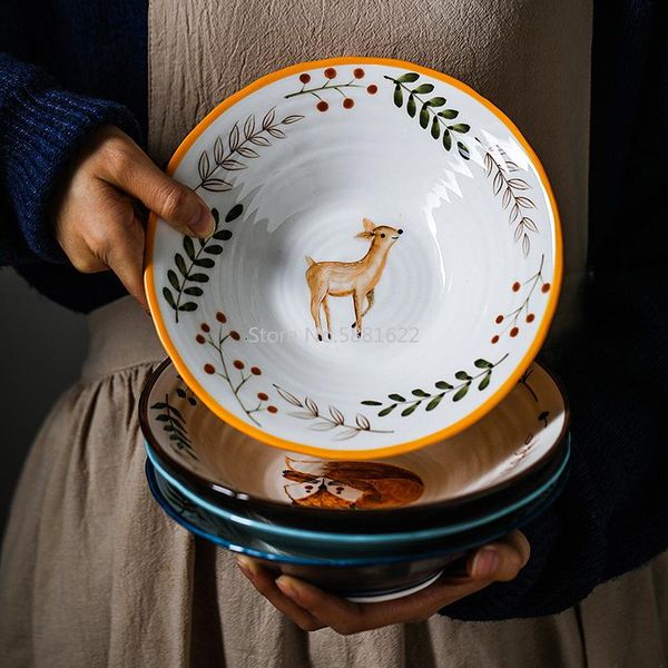 inch ceramic bowl noodle forest animal design large creative restaurant household flower bowls
inch ceramic bowl noodle forest animal design large creative restaurant household flower bowls