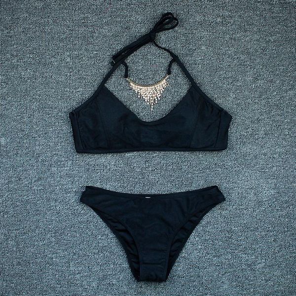women's swimwear swimsuit 2021 bikinis women bandage push up female bathing suits two piece beach wear biquini, White;black
women's swimwear swimsuit 2021 bikinis women bandage push up female bathing suits two piece beach wear biquini, White;black
