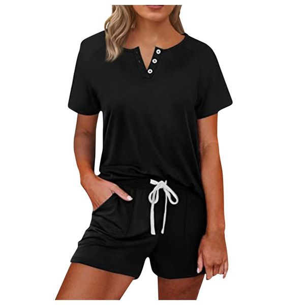 women's tracksuits casual ladies suit 2021 fashion simple two-piece pure color short-sleeved shorts sports clothing #10, Gray
women's tracksuits casual ladies suit 2021 fashion simple two-piece pure color short-sleeved shorts sports clothing #10, Gray