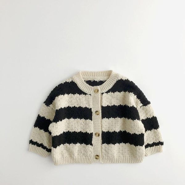 pullover striped sweater autumn and winter girls short boys cardigan knitted 1-6 years old warm baby, Blue
pullover striped sweater autumn and winter girls short boys cardigan knitted 1-6 years old warm baby, Blue
