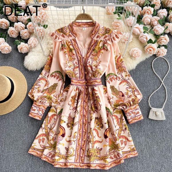 casual dresses deat women printing ruffles dress v-neck long puff sleeve arrivals lady temperament fashion spring autumn 2021 11d2027, Black;gray
casual dresses deat women printing ruffles dress v-neck long puff sleeve arrivals lady temperament fashion spring autumn 2021 11d2027, Black;gray