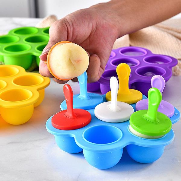 baking moulds 7 holes ice cream pops mold grade silicone baby tray lolly maker reusable popsicle fruit shake accessories
baking moulds 7 holes ice cream pops mold grade silicone baby tray lolly maker reusable popsicle fruit shake accessories