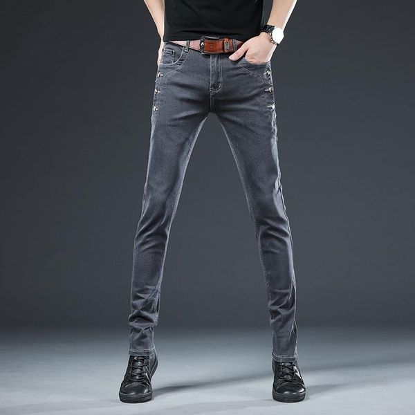 men's pants 2021 brand men jeans slim fit skinny denim designer elastic straight stretch trousers for, Black
men's pants 2021 brand men jeans slim fit skinny denim designer elastic straight stretch trousers for, Black