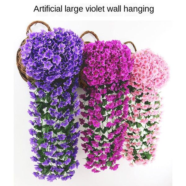decorative flowers & wreaths simulation flower violet wall hanging living room home chlorophytum mediterranean style plastic event wedding d
decorative flowers & wreaths simulation flower violet wall hanging living room home chlorophytum mediterranean style plastic event wedding d