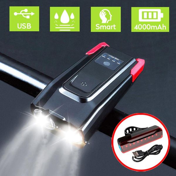 bike lights induction front bicycle set usb rechargeable 4000mah headlight + horn 800 lumen smart led lamp cycling
bike lights induction front bicycle set usb rechargeable 4000mah headlight + horn 800 lumen smart led lamp cycling
