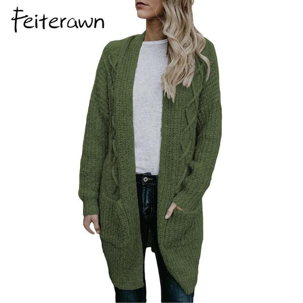 women's sweaters feiterawn autumn women long sleeve knitted cardigan casual open stitch sweater fashion knitting solid coat dl27856, White;black
women's sweaters feiterawn autumn women long sleeve knitted cardigan casual open stitch sweater fashion knitting solid coat dl27856, White;black
