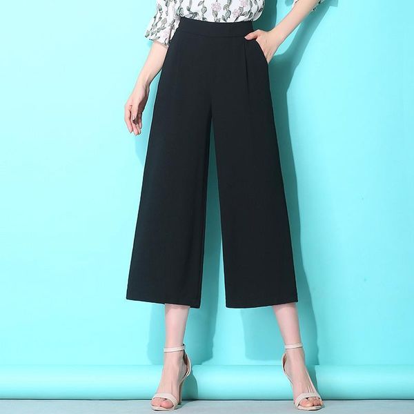 women's pants & capris summer women stretch nine points casual chiffon fashion solid color loose straight high waist large size -7xl, Black;white
women's pants & capris summer women stretch nine points casual chiffon fashion solid color loose straight high waist large size -7xl, Black;white