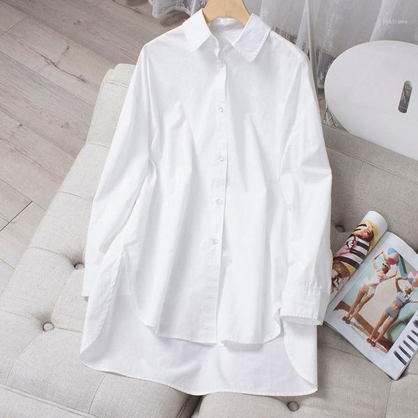 women's blouses & shirts cotton 100% long white women summer 2021 turn-down collar straight casual all match female outwear coats
women's blouses & shirts cotton 100% long white women summer 2021 turn-down collar straight casual all match female outwear coats