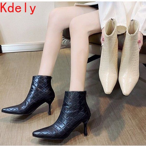 boots mstacchi grid pattern solid color side zipper pointed women ankle for woman leisure mature madam shoes mulheres botas 3, Black
boots mstacchi grid pattern solid color side zipper pointed women ankle for woman leisure mature madam shoes mulheres botas 3, Black