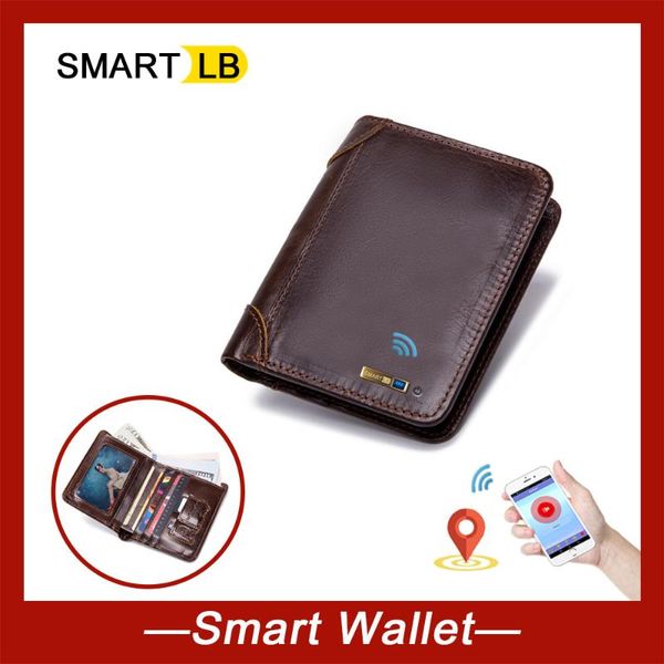 card holders smart men wallets anti-lost genuine leather man short wallet multi-functional purses men's purse for gift, Brown;gray
card holders smart men wallets anti-lost genuine leather man short wallet multi-functional purses men's purse for gift, Brown;gray