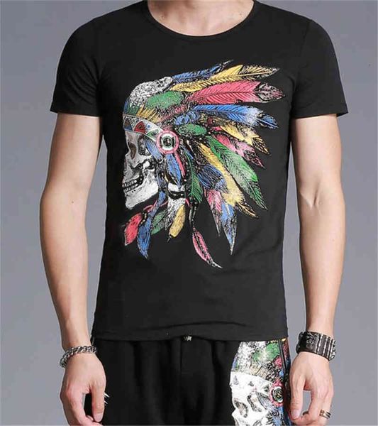 t shirts summer brand slim short sleeved tshirt skull t-shirt printing tees man, White;black
t shirts summer brand slim short sleeved tshirt skull t-shirt printing tees man, White;black