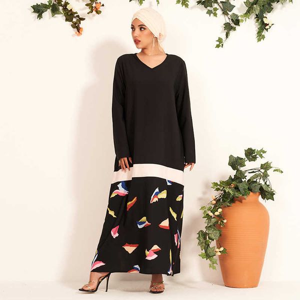casual dresses spring summer products ladies fashion v-neck trend stitching loose and thin arabian long (without headscarf) zfaz, Black;gray
casual dresses spring summer products ladies fashion v-neck trend stitching loose and thin arabian long (without headscarf) zfaz, Black;gray