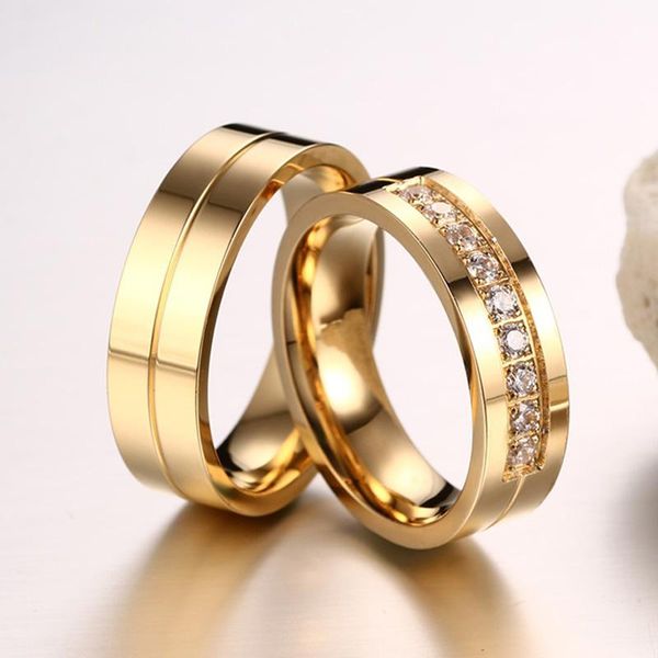 wedding rings zirconia for women men gold color engagement stainless steel ring minimalist jewelry set couple, Slivery;golden
wedding rings zirconia for women men gold color engagement stainless steel ring minimalist jewelry set couple, Slivery;golden