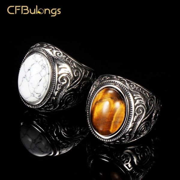 cfbulongs retro men oval tiger eye brown ring stainless steel fashion jewelry accessories wholesale cluster rings, Golden;silver
cfbulongs retro men oval tiger eye brown ring stainless steel fashion jewelry accessories wholesale cluster rings, Golden;silver