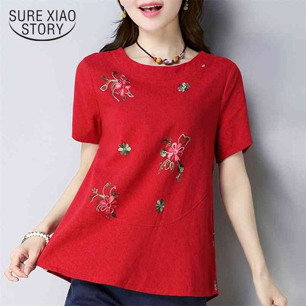 summer cotton women blouse shirt fashion plus size blusas floral embroidery 's clothing shirts d868 30 210506, White
summer cotton women blouse shirt fashion plus size blusas floral embroidery 's clothing shirts d868 30 210506, White