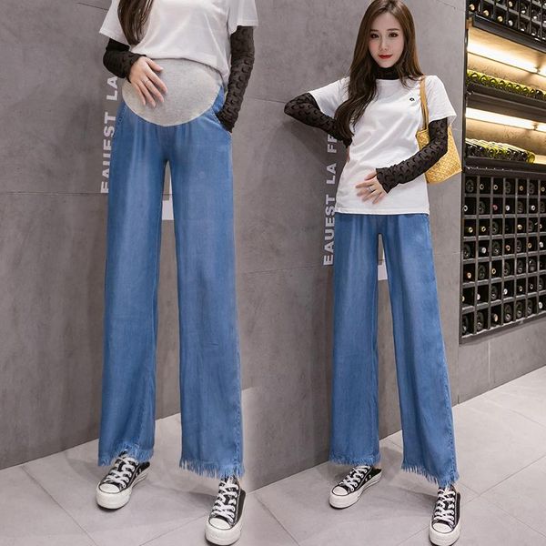 maternity bottoms 2133# pants summer jeans belly support abdomen elastic waist wide-leg trousers, White
maternity bottoms 2133# pants summer jeans belly support abdomen elastic waist wide-leg trousers, White