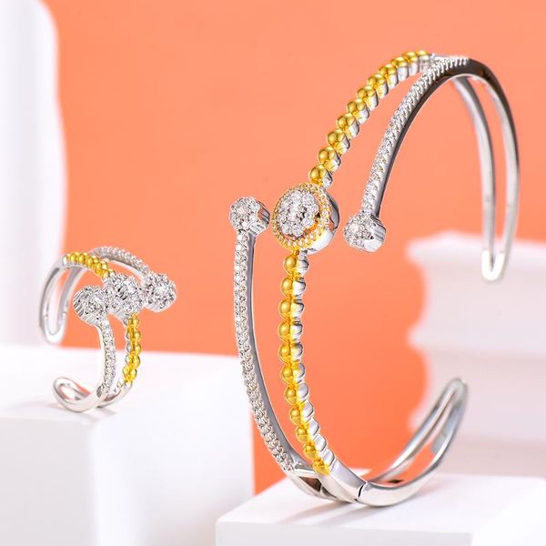 earrings & necklace godki hiphop shell flowers 2 rows bangle ring set jewelry for women wedding party cubic zircon aretes de mujer modernos, Silver
earrings & necklace godki hiphop shell flowers 2 rows bangle ring set jewelry for women wedding party cubic zircon aretes de mujer modernos, Silver