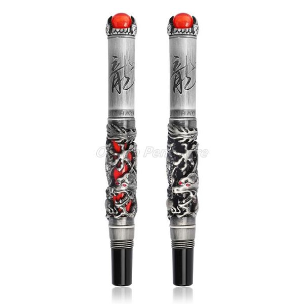ballpoint pens jinhao ancient dragon king pearl carving embossing roller ball pen professional office school stationery writing tool, Blue;orange
ballpoint pens jinhao ancient dragon king pearl carving embossing roller ball pen professional office school stationery writing tool, Blue;orange