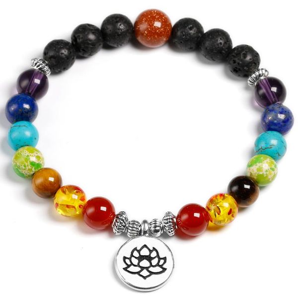beaded, strands natural black lava stone with meditation lotus buddha pendant women 7 chakra onyx bracelet for men healing point yoga jewelr
beaded, strands natural black lava stone with meditation lotus buddha pendant women 7 chakra onyx bracelet for men healing point yoga jewelr