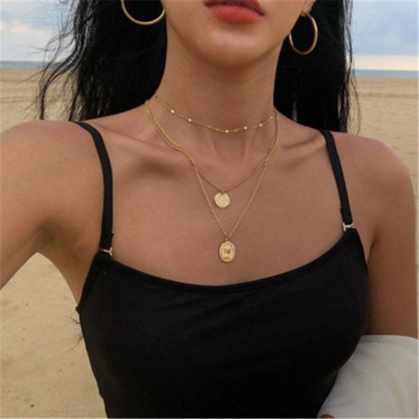 pendant necklaces vintage gold silver color wafer portrait necklace for women girl metal geometric charming layered collares
pendant necklaces vintage gold silver color wafer portrait necklace for women girl metal geometric charming layered collares