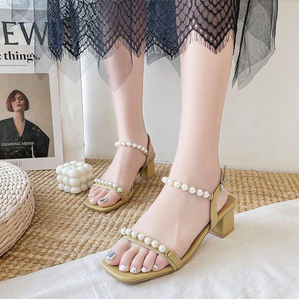 square heel sandals women buckle pearl shoes summer fashion open toe high zapatos mujer 2021, Black
square heel sandals women buckle pearl shoes summer fashion open toe high zapatos mujer 2021, Black