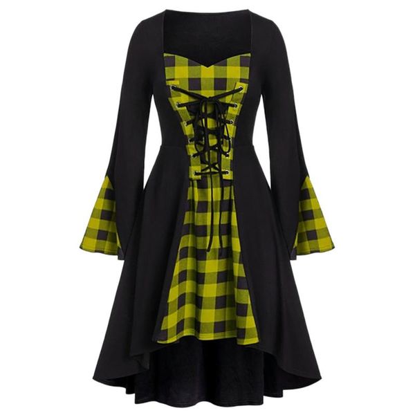 casual dresses women's plus size lattice lace up patchwork square collar ruffles sleeve dress sukienki damskie #g3, Black;gray
casual dresses women's plus size lattice lace up patchwork square collar ruffles sleeve dress sukienki damskie #g3, Black;gray