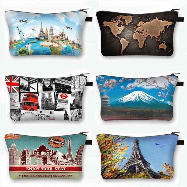 world map effie tower cosmetic case fashion women makeup bags ladies travel storage bag girls cosmetic case organizers
world map effie tower cosmetic case fashion women makeup bags ladies travel storage bag girls cosmetic case organizers