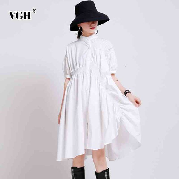 vgh loose white spring dress for women stand collar long sleeve casual midi ruched dresses female fashion new clothing tide 210421, Black;gray
vgh loose white spring dress for women stand collar long sleeve casual midi ruched dresses female fashion new clothing tide 210421, Black;gray