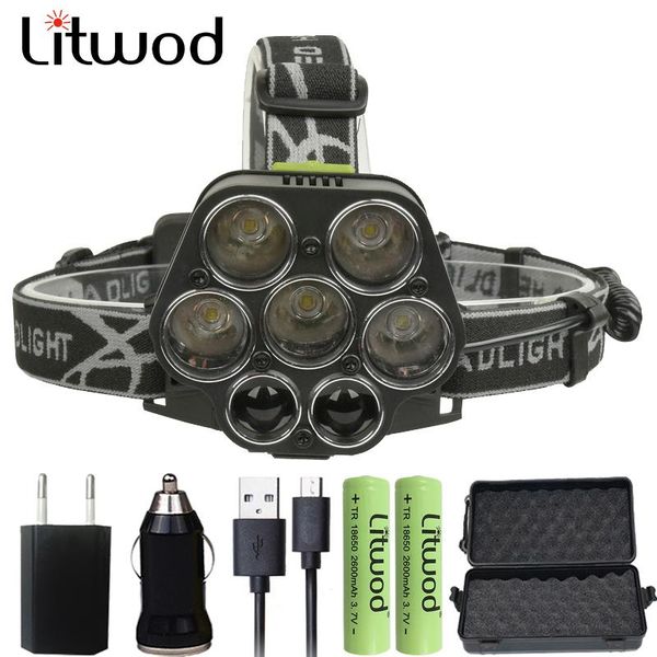 head lamps litwod z202507 powerful led lamp for hunting fishing headlamp rechargeable light 30000lm 5*t6 torch lantern
head lamps litwod z202507 powerful led lamp for hunting fishing headlamp rechargeable light 30000lm 5*t6 torch lantern