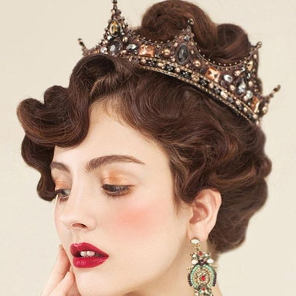 hair clips & barrettes baroque crystal crown luxury fashion hairwear decorative princess tiaras shiny vintage pageant prom, Golden;silver
hair clips & barrettes baroque crystal crown luxury fashion hairwear decorative princess tiaras shiny vintage pageant prom, Golden;silver