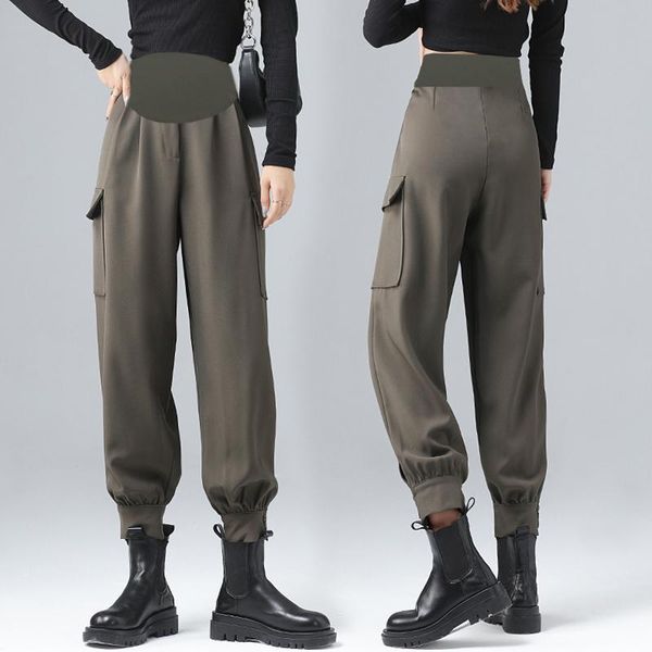 maternity bottoms 2021 pregnant women autumn style wide-legged pants harlan slacks high waist belly trousers casual green black, White
maternity bottoms 2021 pregnant women autumn style wide-legged pants harlan slacks high waist belly trousers casual green black, White