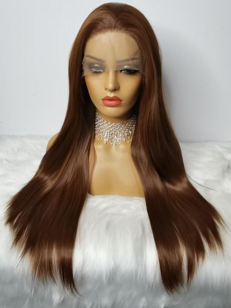 synthetic wigs 26inch 180%density dark brown blond long straight lace front for women heat resistant fiber hair daily wear, Black
synthetic wigs 26inch 180%density dark brown blond long straight lace front for women heat resistant fiber hair daily wear, Black