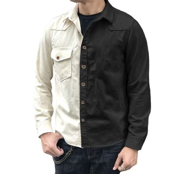 men's jackets autumn 2021 casual jacket fashion color matching patchwork coats long sleeve plus size outerwear &, Black;brown
men's jackets autumn 2021 casual jacket fashion color matching patchwork coats long sleeve plus size outerwear &, Black;brown