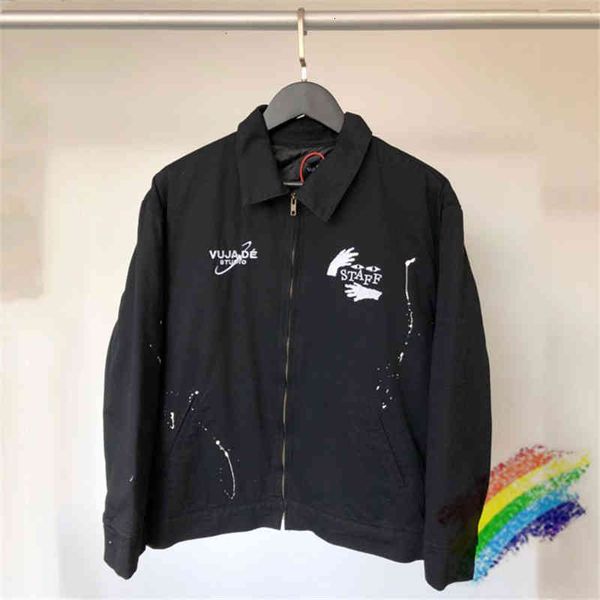 manual splash ink vujade kenijima denim jacket men women 1:1 vintage embroidery staff jackets coats awap, Black;brown
manual splash ink vujade kenijima denim jacket men women 1:1 vintage embroidery staff jackets coats awap, Black;brown