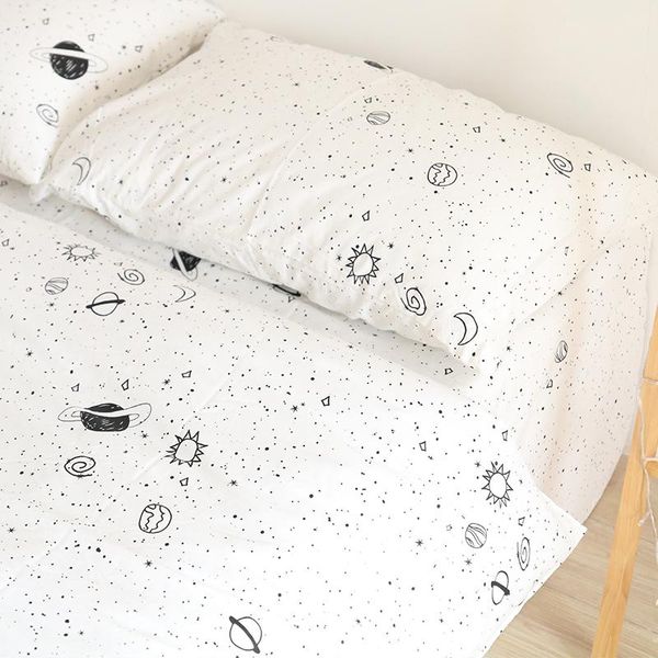 bedding sets cotton set double bed black and white planet sheet room decoration duvet fitted
bedding sets cotton set double bed black and white planet sheet room decoration duvet fitted
