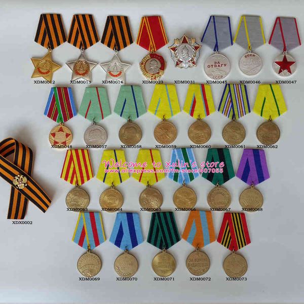 xdt0024 26 pcs different styles orders decorations and medals of ussr +a ru double head eagle lapel pins with st. george ribbon, Gray
xdt0024 26 pcs different styles orders decorations and medals of ussr +a ru double head eagle lapel pins with st. george ribbon, Gray