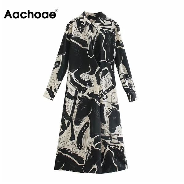 aachoae chic animal print dress long sleeve vintage shirt dress lady knee length office wear midi dress women vestidos mujer 210413, Black;gray
aachoae chic animal print dress long sleeve vintage shirt dress lady knee length office wear midi dress women vestidos mujer 210413, Black;gray