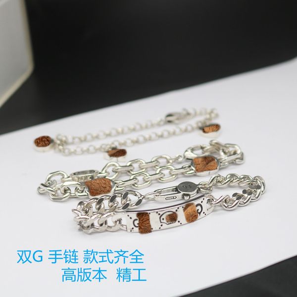 925 silver double g letter skull interlocking double g star love bracelet fashion matching, Golden;silver
925 silver double g letter skull interlocking double g star love bracelet fashion matching, Golden;silver