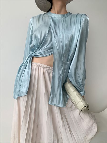 shirt Shine metal blouses for sexy Korean-style woman party club sweater a282, White
shirt Shine metal blouses for sexy Korean-style woman party club sweater a282, White