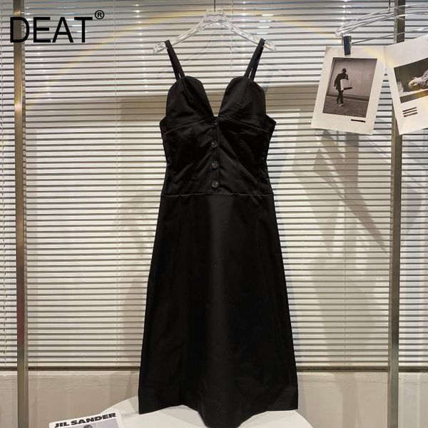 women sling dress v-neck sleeveless arrivals lady backless temperament fashion spring summer 11d483 210525, Black;gray
women sling dress v-neck sleeveless arrivals lady backless temperament fashion spring summer 11d483 210525, Black;gray